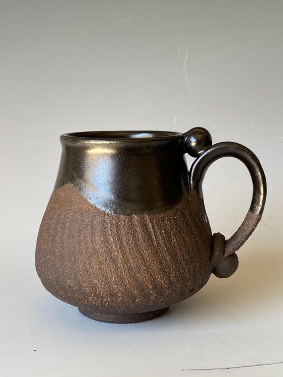 Black Mountain Mug, Handmade Ceramic Coffee Mug, CMJN6TB24