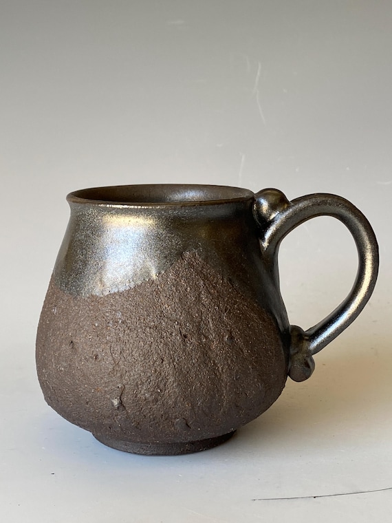 Black Mountain Mug, Handmade Ceramic Coffee Mug, CMJN6TB25