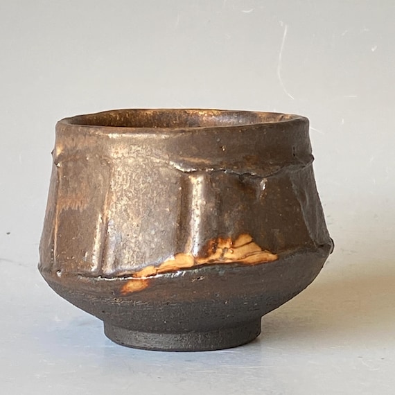 Handmade Black Mountain Ceramic Tea Cup, TCMH6BM35