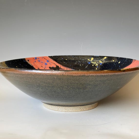 Large Shallow Bowl, Handmade Ceramic Bowl, CBJ6UNG48