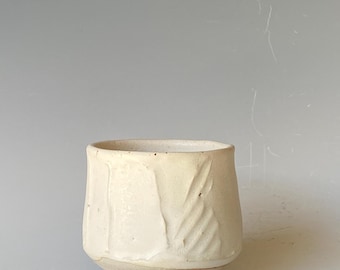 Handmade Textured Yunomi, Ceramic Tea Cup - 6 oz TCDC5MW29