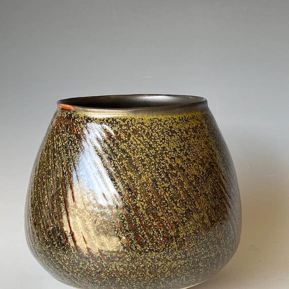 Olive Green Ceramic Bowl, Handmade Bowl, CBNV5TD3