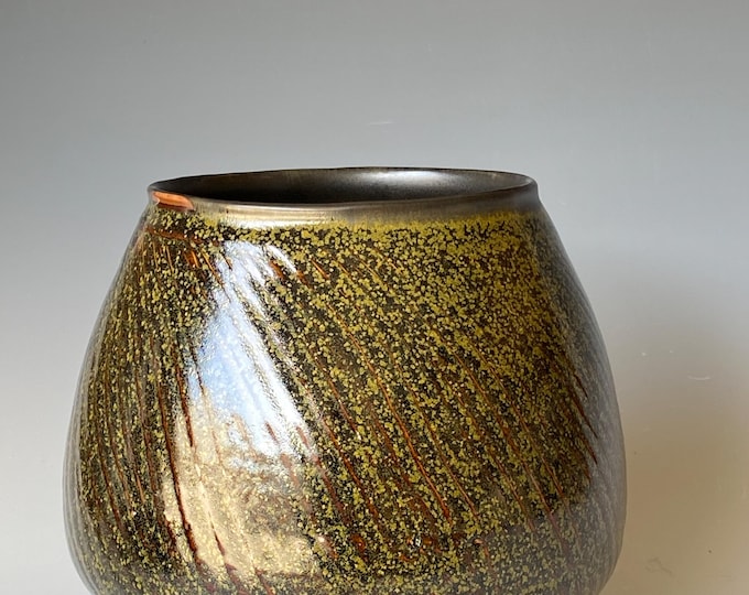 Olive Green Ceramic Bowl, Handmade Bowl, CBNV5TD3