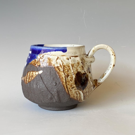 Black Mountain Mug, Handmade Ceramic Coffee Mug, CMJN6BM27