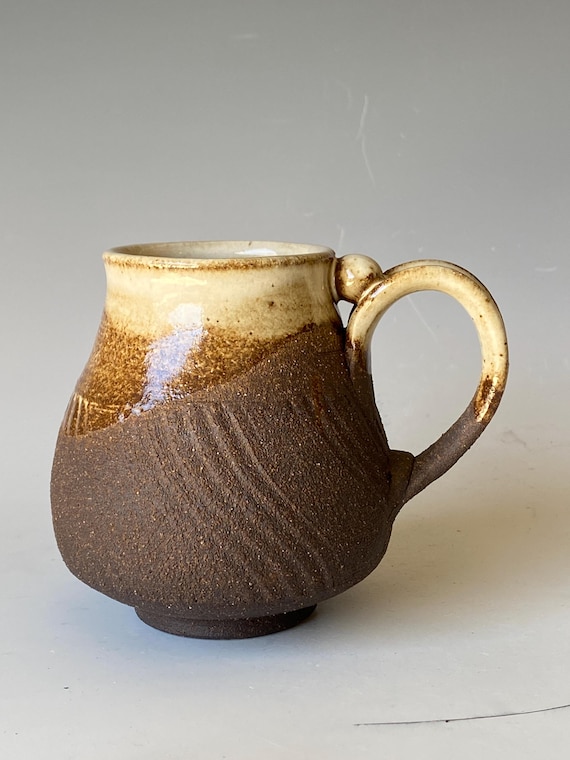 Black Mountain Mug, Handmade Ceramic Coffee Mug, CMJN6GW27