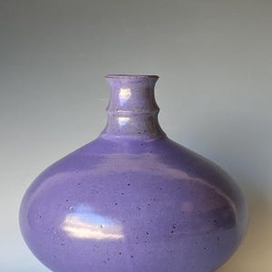 Big Belly Purple, Handmade Ceramic Vase, CVJL6EP9