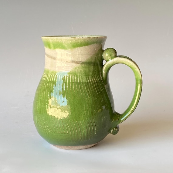 Lady Mug, Handmade Ceramic Coffee Mug,  CMJLPLG29