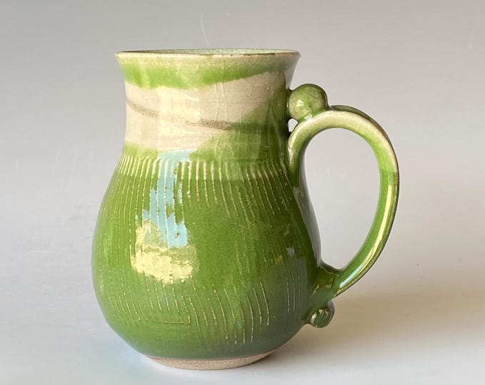 Lady Mug, Handmade Ceramic Coffee Mug,  CMJLPLG29