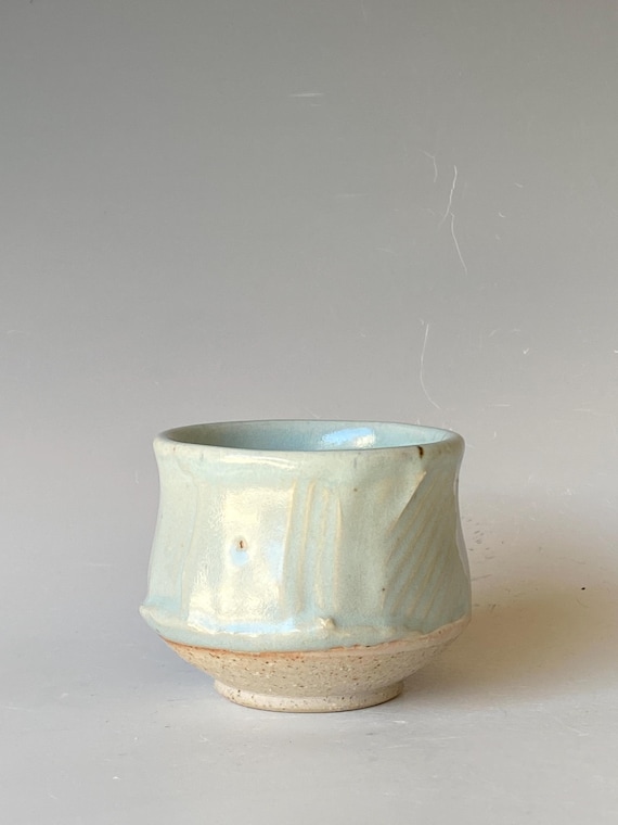 Handmade Textured Yunomi, Ceramic Tea Cup - 6 oz TCDC5CHN32