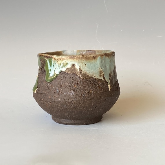 Handmade Black Mountain Ceramic Tea Cup - 7 oz