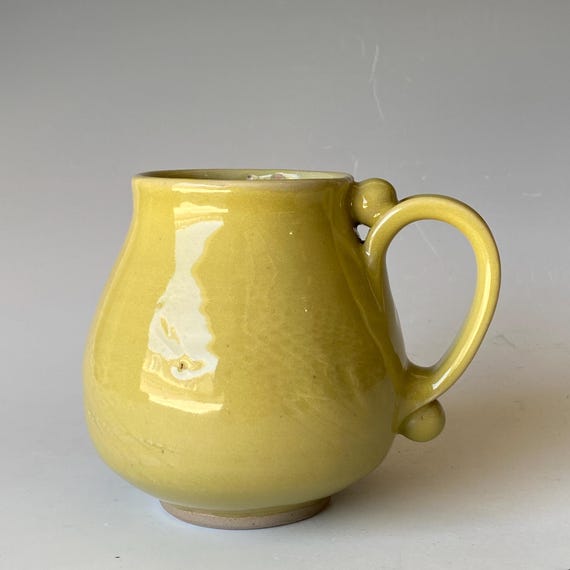 Mustard Yellow, Handmade Ceramic Coffee Mug CMJN6BY16