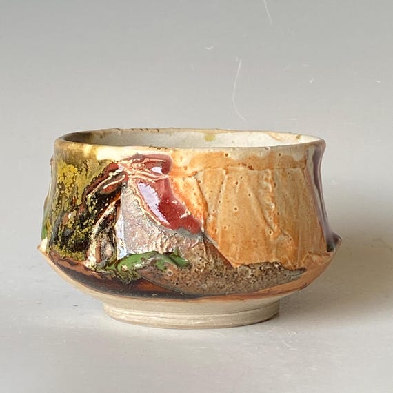 Handmade Ceramic Tea Bowl, Chawan TBDC5SLP42