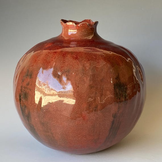 Large Handmade Ceramic pomegranate, CVAP6PC12