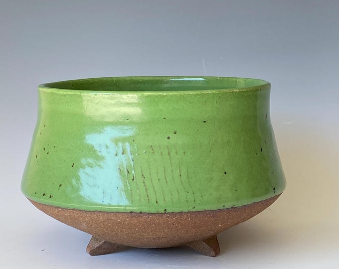 Tripod Handmade Ceramic Bowl, CBJL5PLG13