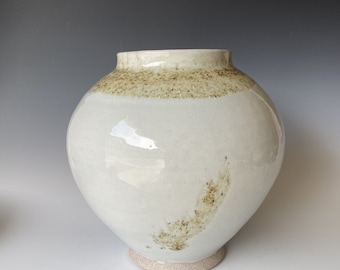 Moon Jar, Handmade Ceramic Moon Jar, Vase, CVFB3WMJ28