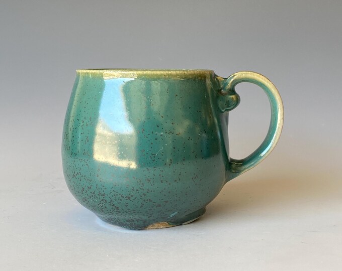Handmade Ceramic Coffee Mug with Shade Of Turquoise ,  CMSP4SHTR8