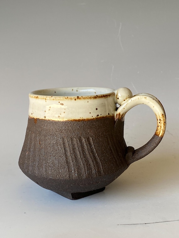 Black Mountain Mug, Handmade Ceramic Coffee Mug, CMJN6GW23