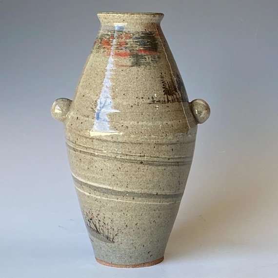 Distant Hills, Handmade Ceramic Vase, CVAP6CLR23