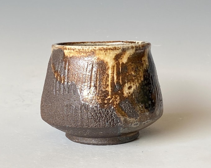 Black Mountain Series Tea Cup, Handmade Ceramic Cup, YUNOMI TCDC4BM18