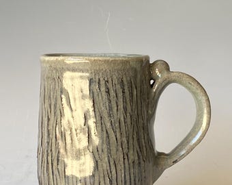 Textured Mug, Handmade Ceramic Coffee Mug,  CMJL6CLD35