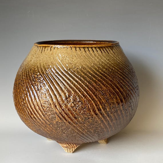 Large Textured Ceramic Bowl, Handmade Bowl, CBNV5TMK8