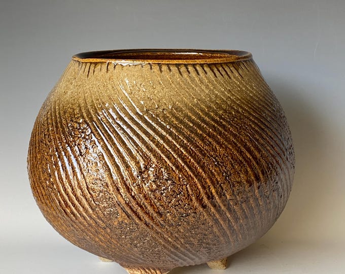 Large Textured Ceramic Bowl, Handmade Bowl, CBNV5TMK8