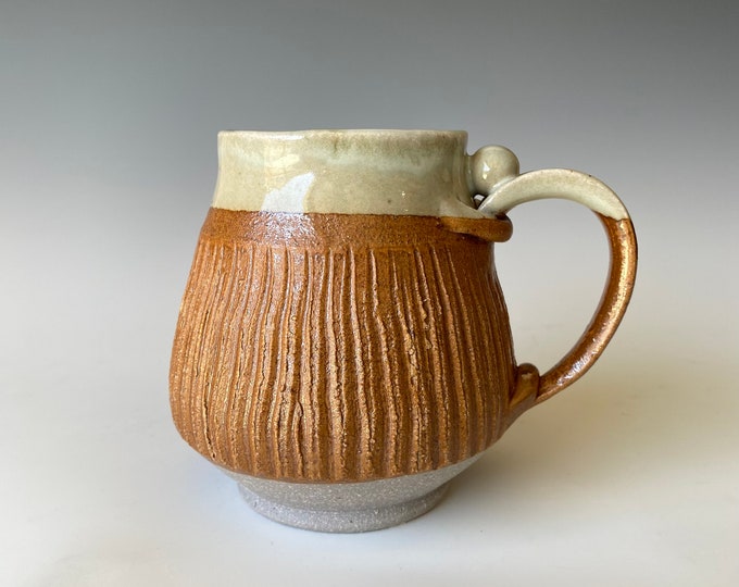 Textured Handmade Ceramic Coffee Mug,  CMAP3TXT15