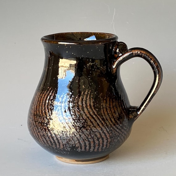 Large Handmade Textured Mug, Ceramic Coffee Mug, CMMH6OS27