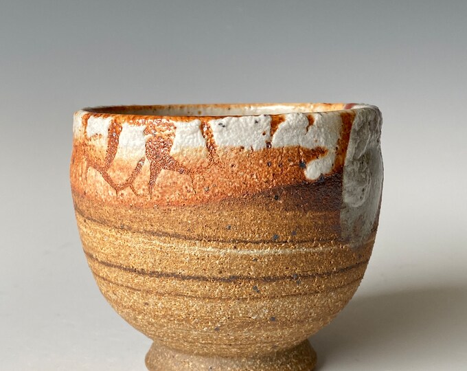 Rustic Tea Cup, Handmade Ceramic Cup, YUNOMI TCJN3RC2