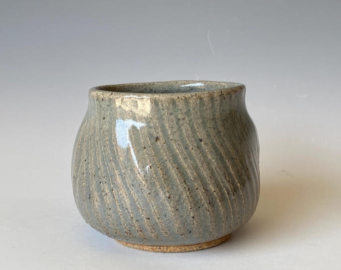 Handmade Twisted Ceramic Tea Bowl, CCSP5CLR59