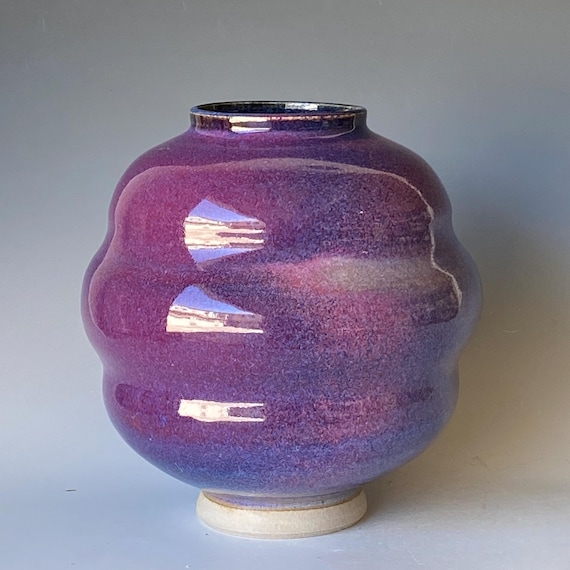 A Shade of Purple, Handmade Ceramic Vase, CVMH6LS18