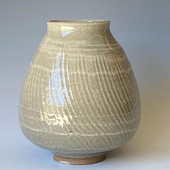 Textured Ceramic Vase, Handmade Vase CVJN6CLR32