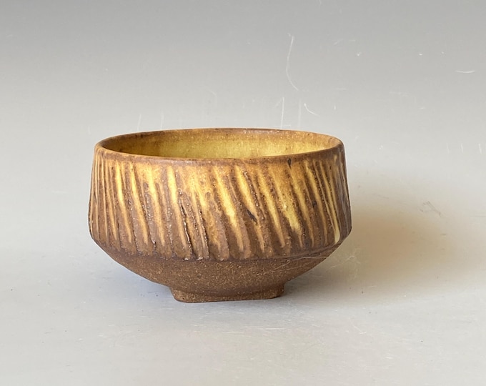 Rustic Shallow Handmade Ceramic Tea Cup TCAG5BM32