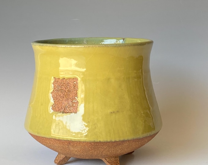 A Shade of Yellow, Textured Handmade Ceramic Bowl CBAG5BY18