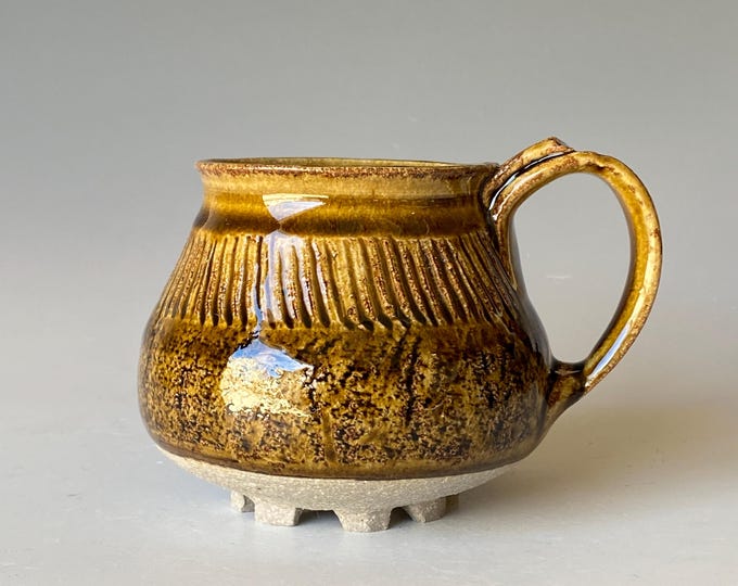 Textured Coffee Mug, Handmade Ceramic Mug,  CMOCCA6
