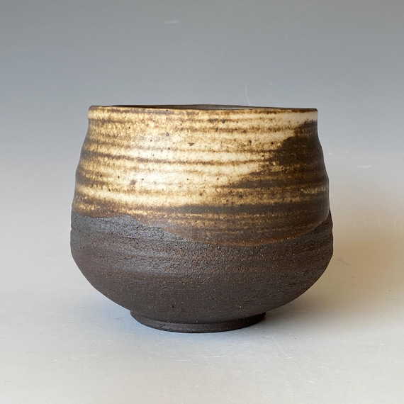 Large Rustic Handmade Ceramic Tea Bowl, CCSP5MW63