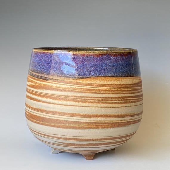 Handmade 4 Legged Ceramic Vase, Vessel, CVAP5LSP13