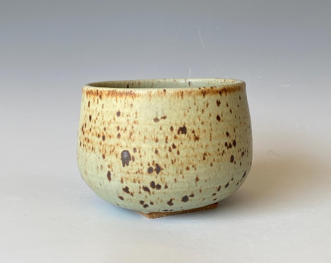 Handmade Ceramic Tea Bowl: Sand Clay, Rustic Design