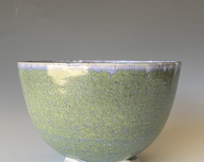Tripod Handmade Pottery Bowl, wheel thrown Bowl, CBJN4TPJD6