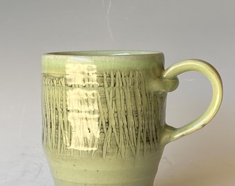Textured Mug, Handmade Ceramic Coffee Mug,  CMJL6AG36