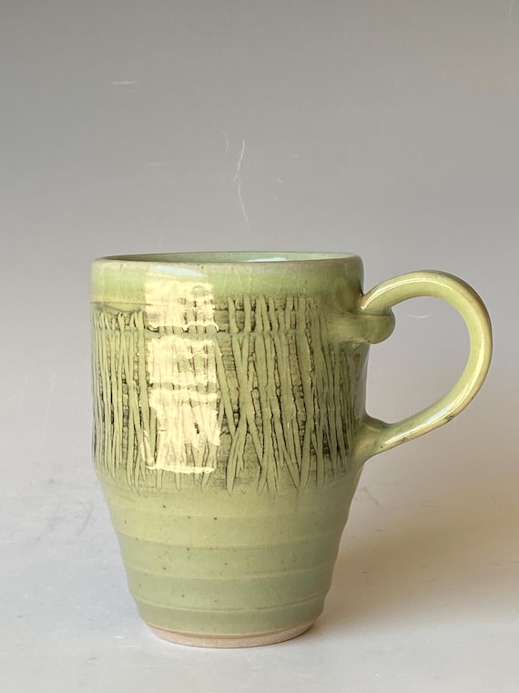 Textured Mug, Handmade Ceramic Coffee Mug,  CMJL6AG36