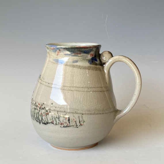 Distant Hills, Handmade Mug, Ceramic Coffee Mug, CMJN6CLR43