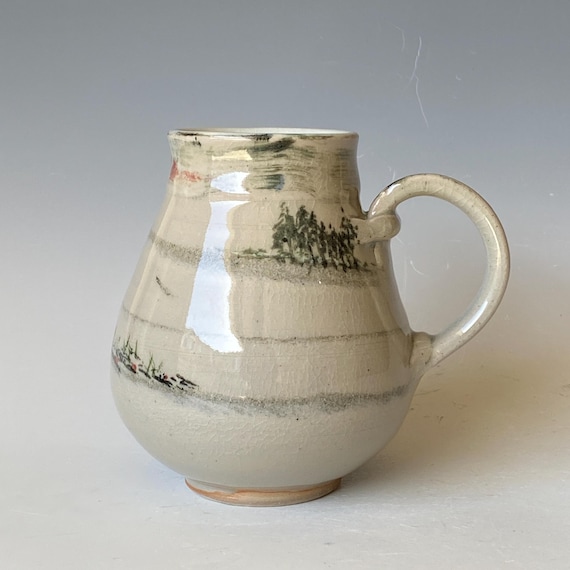Distant Hills, Handmade Mug, Ceramic Coffee Mug, CMJN6CLR41