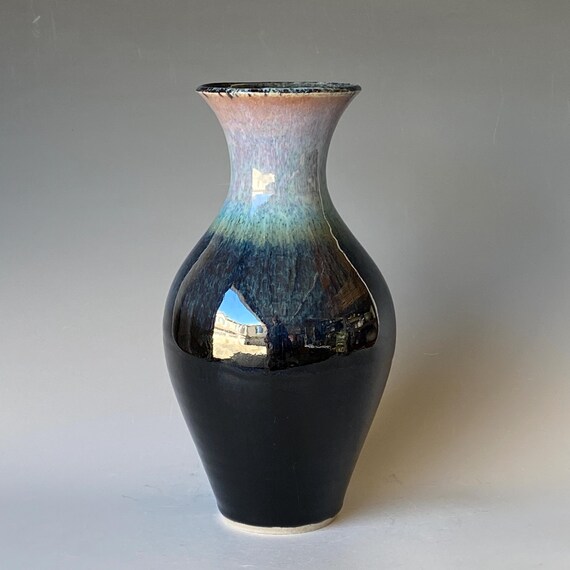 Handmade Ceramic Vase, CVMH6BLK2
