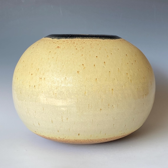Handmade Sphere Ceramic Vase, Pottery Vessel, CVDC4YS21