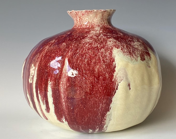 Great Pomo, Large Handmade Ceramic pomegranate, CVJ5PCOYS5