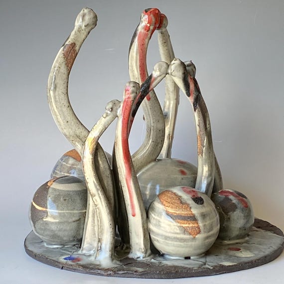 Handmade Ceramic Sculpture CSAP6CLR19