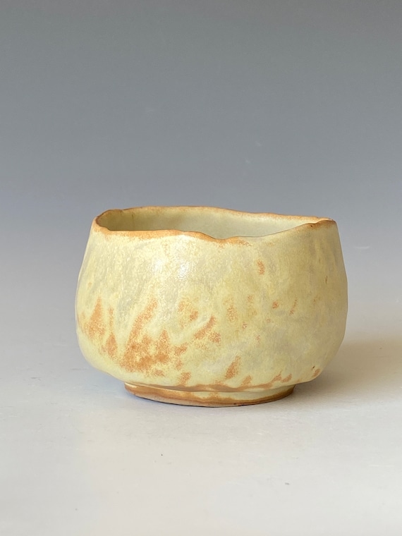 Handmade Ceramic Pinch Bowl: Rustic Tea Cup (9oz)