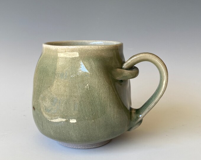 Twisted Ceramic Mug, Handmade Coffee Mug,  CMMC4CLD12