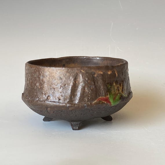 Black Mountain Ceramic Tea Cup: Handmade Unglazed Stoneware, 10 oz